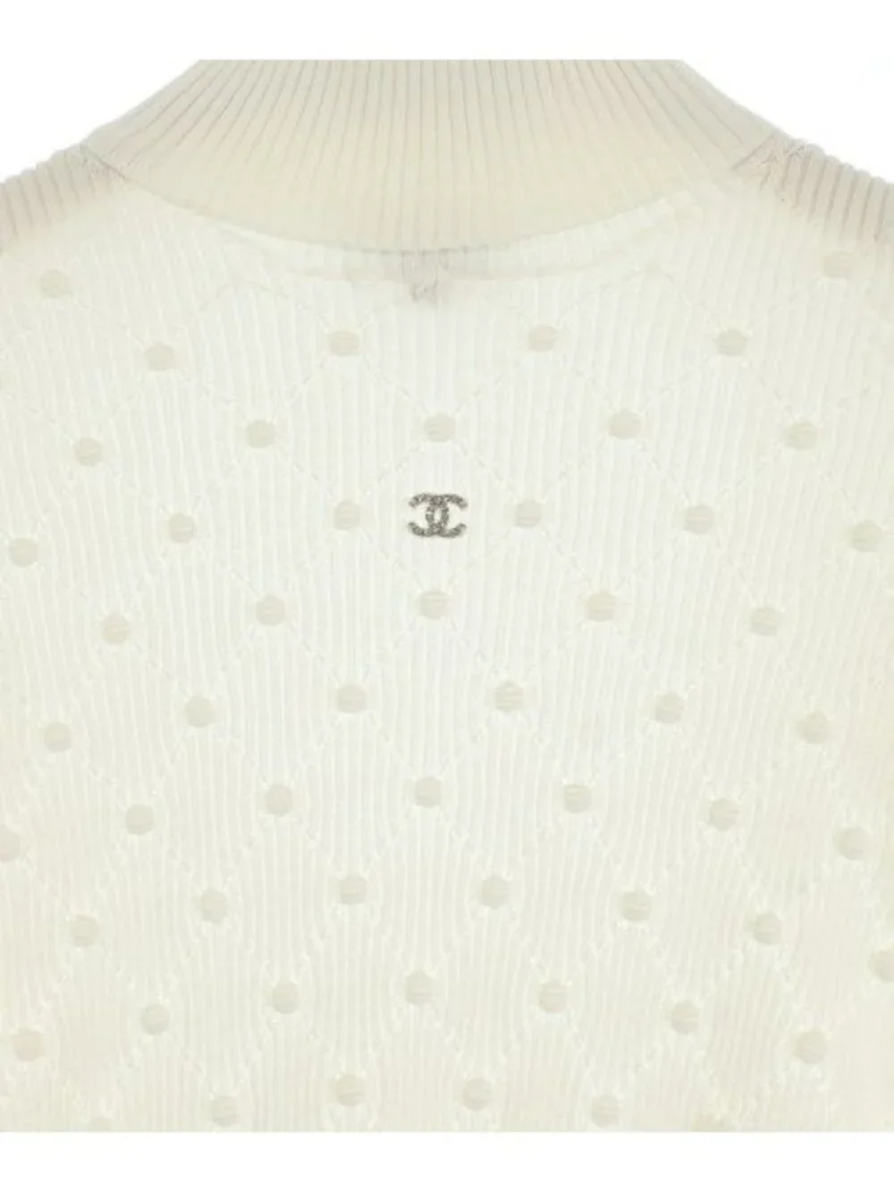 Chanel Knit Sweater White